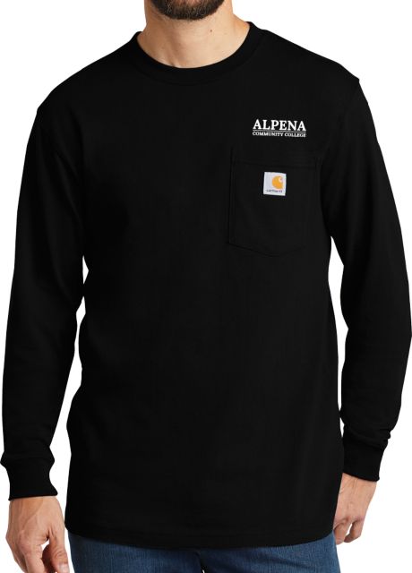 Alpena Carhartt Workwear Long Sleeve Pocket T Shirt Wordmark - ONLINE ONLY
