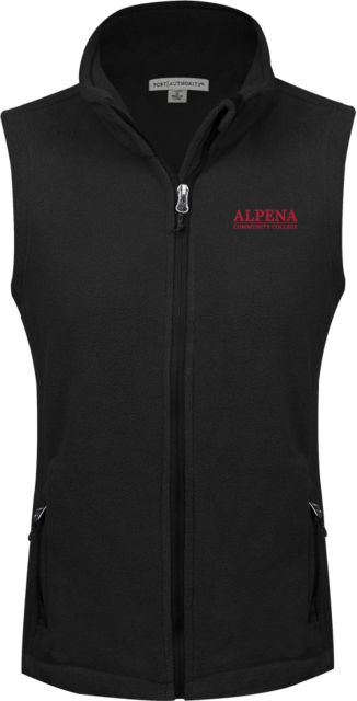 Alpena Womens Fleece Full Zip Vest Wordmark - ONLINE ONLY