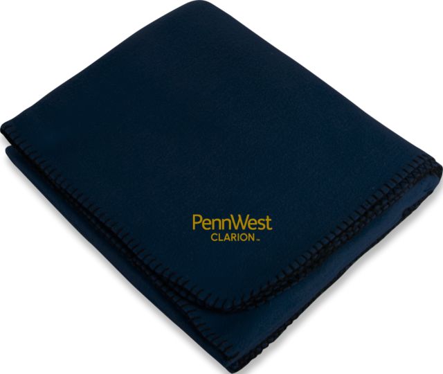 PennWest Clarion Arctic Fleece Blanket PennWest Clarion Institutional Mark - ONLINE ONLY