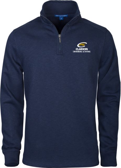 PennWest Clarion Slub Fleece 1/4 Zip Pullover Clarion C Eagle - Swim and Dive - ONLINE ONLY