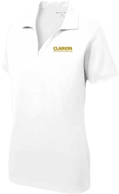 PennWest Clarion Womens Dry Mesh Polo Clarion Golden Eagles Wordmark - ONLINE ONLY