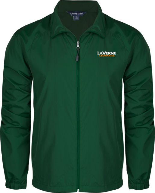 LaVerne Full Zip Wind Jacket University of La Verne  Leopards Wordmark Flat