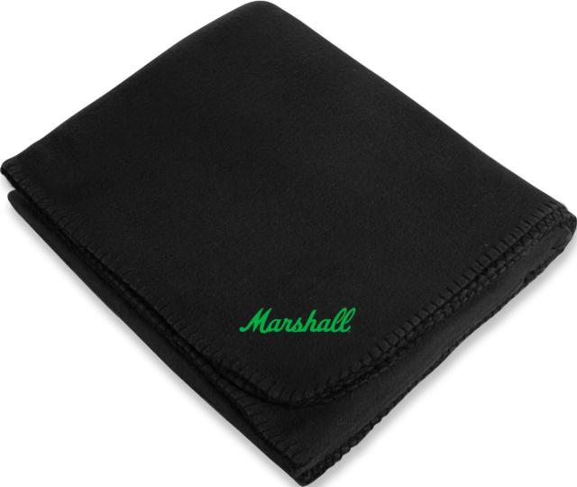 Marshall Arctic Fleece Blanket Marshall University Marshall Script Wordmark - ONLINE ONLY