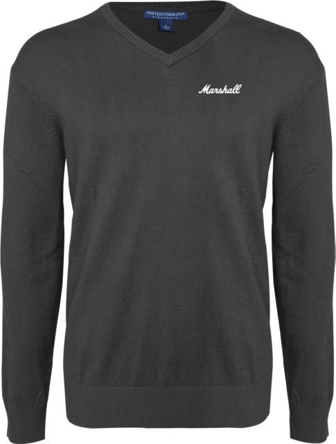 Marshall Heather VNeck Sweater Marshall University Marshall Script Wordmark - ONLINE ONLY