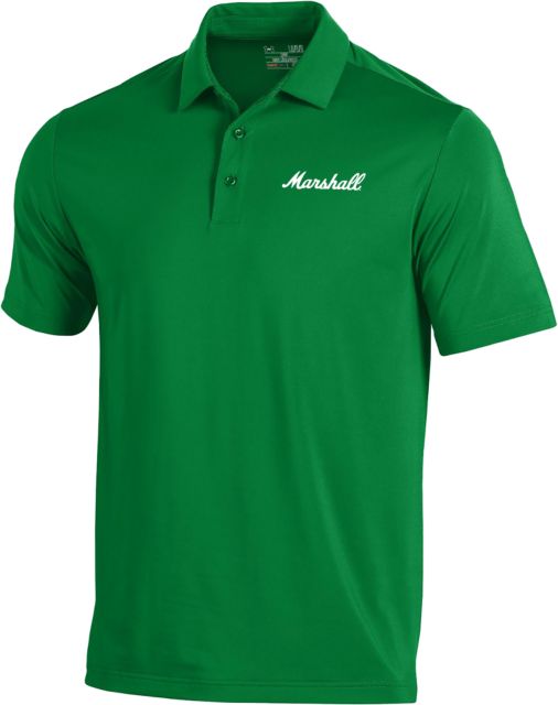 Marshall Under Armour T2 Performance Polo Marshall University Marshall Script Wordmark - ONLINE ONLY