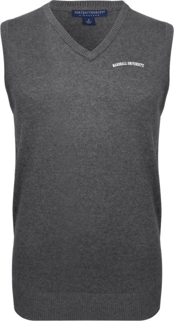 Marshall VNeck Sweater Vest Marshall University Arched - ONLINE ONLY