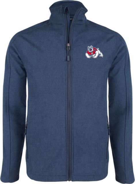 Fresno State Softshell Heather Jacket Fresno State Primary Mark EMB - ONLINE ONLY