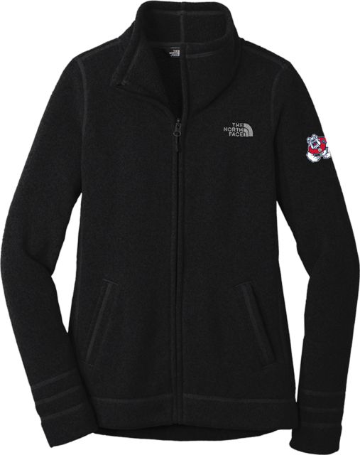 Fresno State The North Face Womens Heather Fleece Jacket Fresno State Primary Mark EMB - ONLINE ONLY