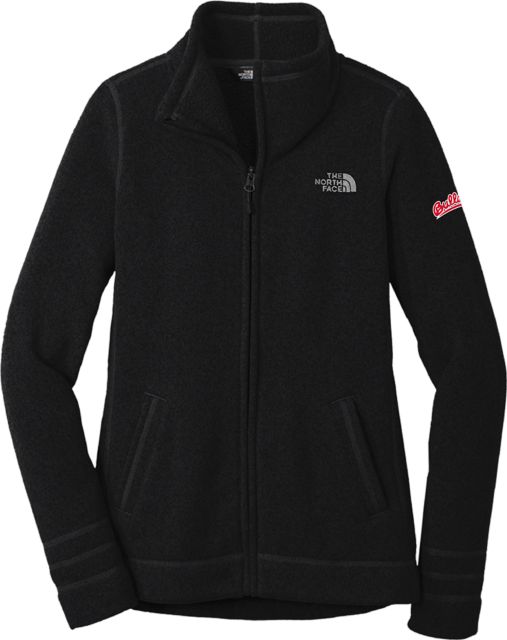 Fresno State The North Face Womens Heather Fleece Jacket Scripted Bulldogs EMB - ONLINE ONLY