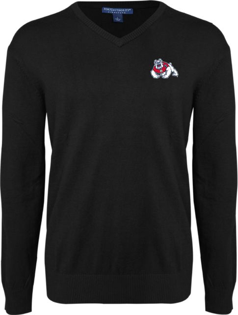 Fresno State VNeck Sweater Fresno State Primary Mark EMB - ONLINE ONLY