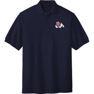 Fresno State Silk Touch Polo Fresno State Primary Mark EMB - ONLINE ONLY