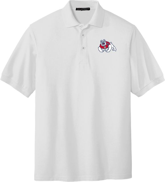 Fresno State Silk Touch Polo Fresno State Primary Mark EMB - ONLINE ONLY