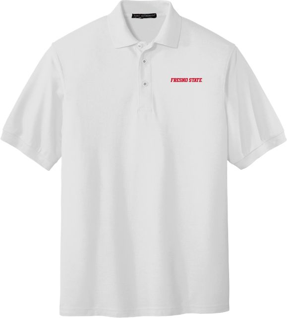 Fresno State Silk Touch Polo Fresno State Flat Mark EMB - ONLINE ONLY