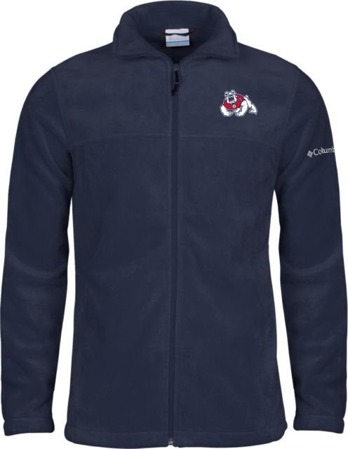 Fresno State Columbia Full Zip Fleece Jacket Fresno State Primary Mark EMB - ONLINE ONLY