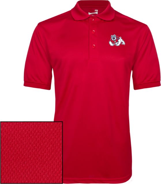 Fresno State Dry Mesh Polo Fresno State Primary Mark EMB - ONLINE ONLY