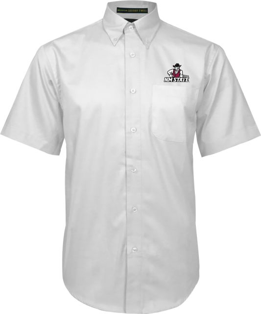 New Mexico State Twill Button Down Short Sleeve Athletics Mark - ONLINE ONLY
