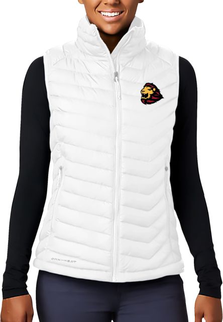 St. Thomas Columbia Powder Lite Womens Vest UST Primary Mark - ONLINE ONLY