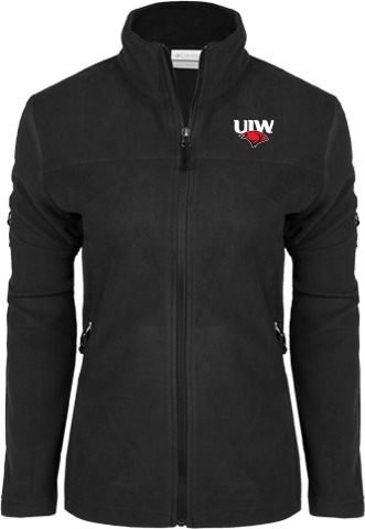 Incarnate Word Columbia Ladies Full Zip Fleece Jacket UIW Cardinal Head Stacked - ONLINE ONLY