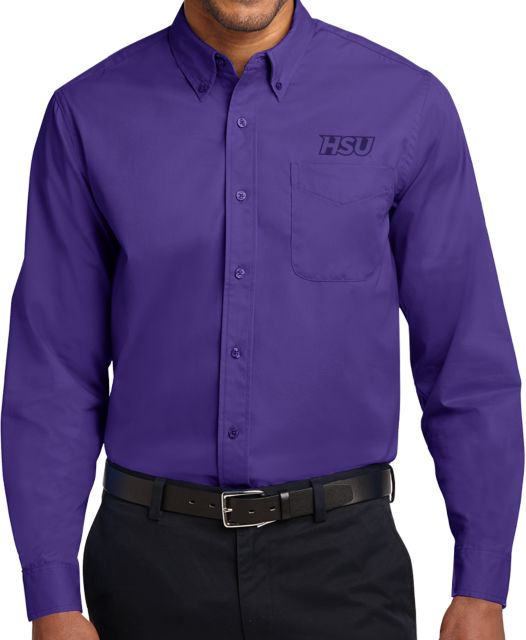 Hardin Simmons Twill Button Down Long Sleeve HSU - ONLINE ONLY