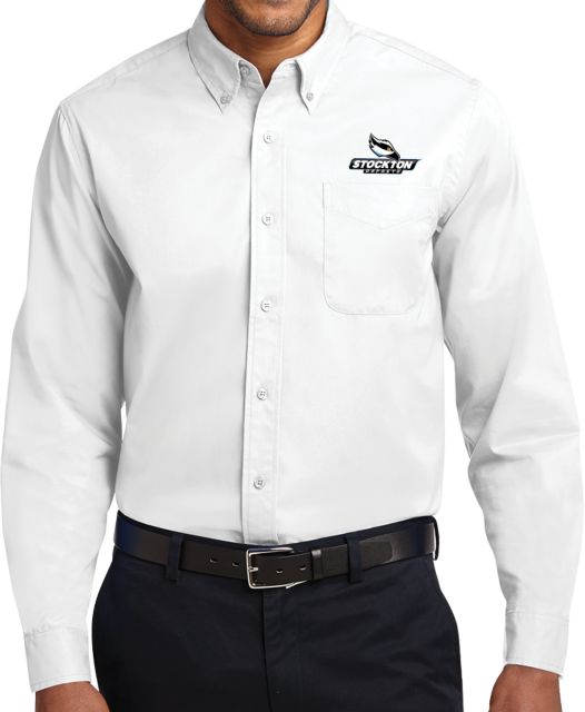 Stockton Twill Button Down Long Sleeve Official Logo - ONLINE ONLY