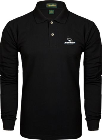 Stockton Long Sleeve Polo Official Logo - ONLINE ONLY