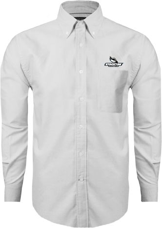 Stockton Mens Oxford Long Sleeve Shirt Official Logo - ONLINE ONLY