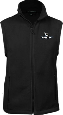 Stockton Fleece Full Zip Vest Official Logo - ONLINE ONLY