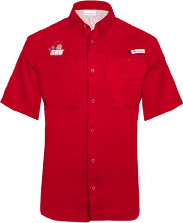 Sacred Heart Columbia Tamiami Performance Short Sleeve Shirt Secondary Logo - ONLINE ONLY