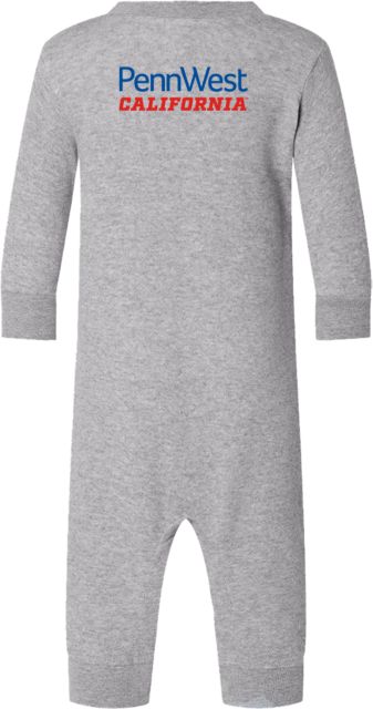 Cal U PA Fleece Bodysuit PennWest California Wordmark Stacked - ONLINE ONLY