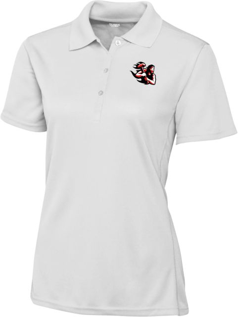 Cal U PA C&B Womens Clique Ice Pique Polo California Vulcan Mascot - ONLINE ONLY