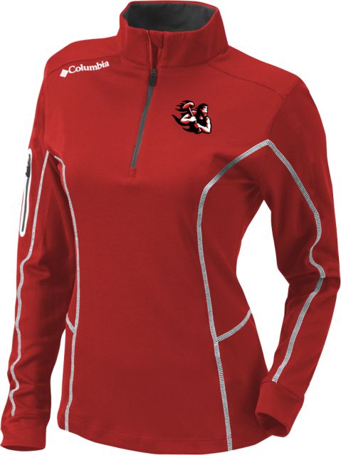 Cal U PA Columbia Womens Omni Wick Shotgun 1/4 Zip California Vulcan Mascot - ONLINE ONLY