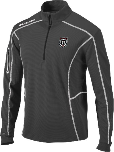 D Youville Columbia Omni Wick Shotgun 1/4 Zip D Youville Athletics Mascot