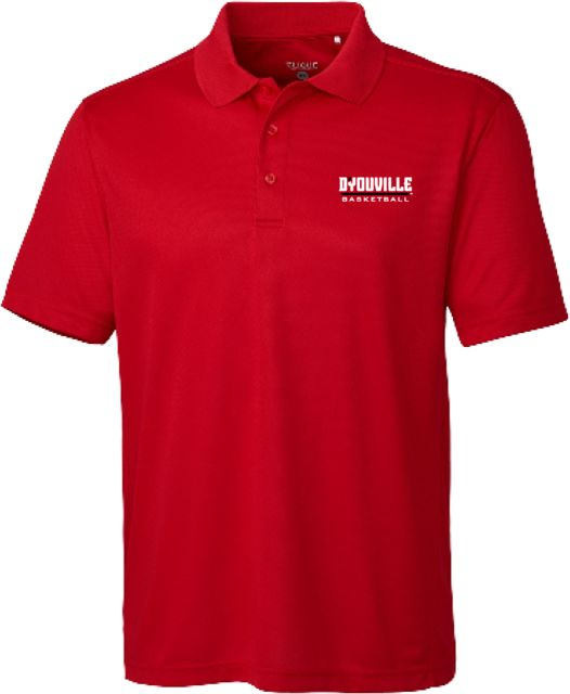D Youville C&B Clique Ice Pique Polo D Youville Basketball Wordmark