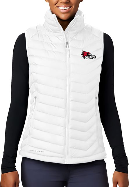 Southeast Missouri Bookstore Columbia Powder Lite  Ladies Vest SEMO Logo Embroidery - ONLINE ONLY