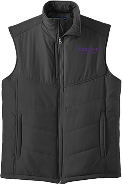 Emerson Puffer Vest Emerson College Wordmark - ONLINE ONLY