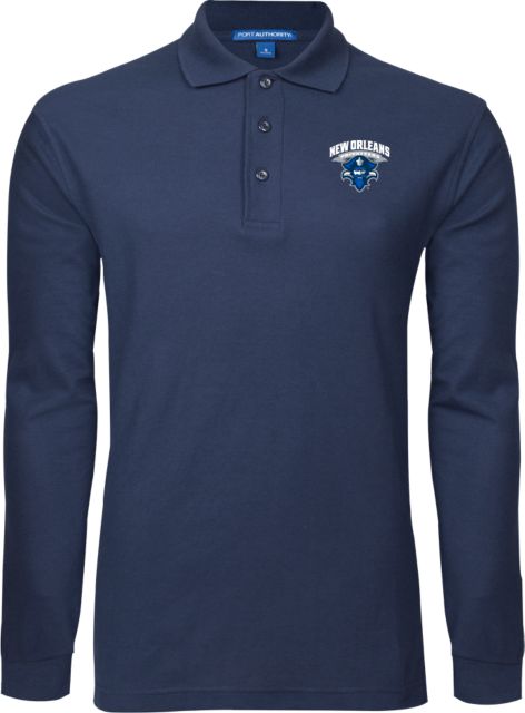New Orleans Long Sleeve Polo Primary Mark - ONLINE ONLY