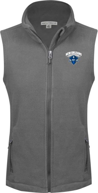New Orleans Ladies Fleece Full Zip Vest Primary Mark - ONLINE ONLY