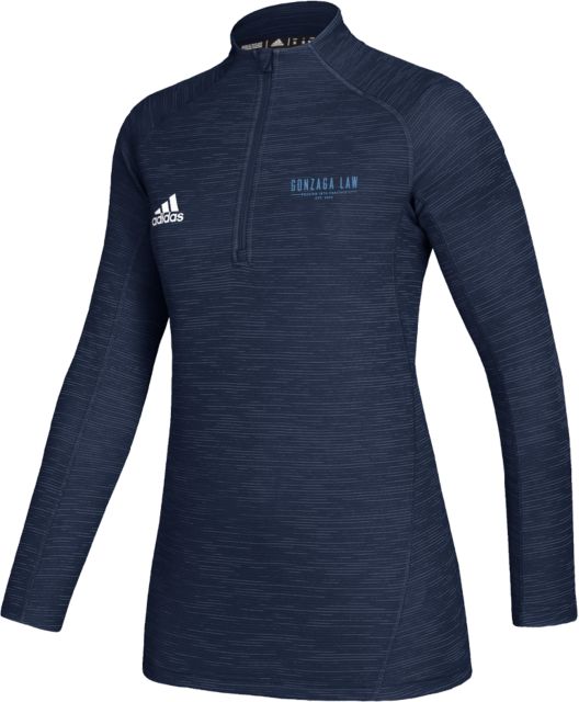 Gonzaga Adidas Womens Game Mode 1/4 Zip Gonzaga Law - ONLINE ONLY