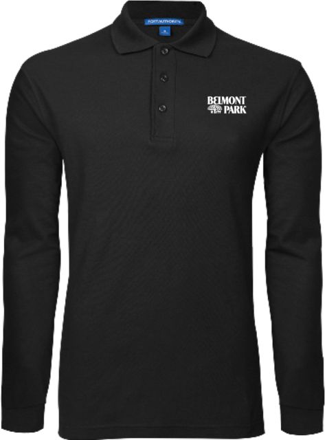 NYRA Long Sleeve Polo Saratoga Official Mark