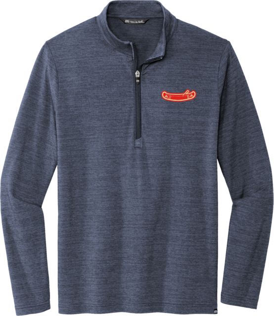 NYRA TravisMathew Navy Crestview 1/4 Zip Pullover Saratoga Travers Canoe