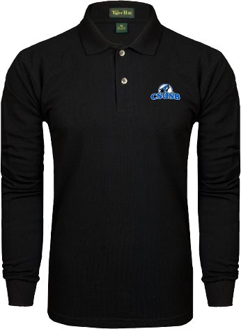 Cal State San Bernardino Long Sleeve Polo Cal State San Bernardino Primary Logo - ONLINE ONLY