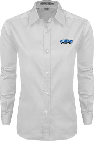 Cal State San Bernardino Womens Twill Button Down Long Sleeve  CSUSB Athletics - ONLINE ONLY