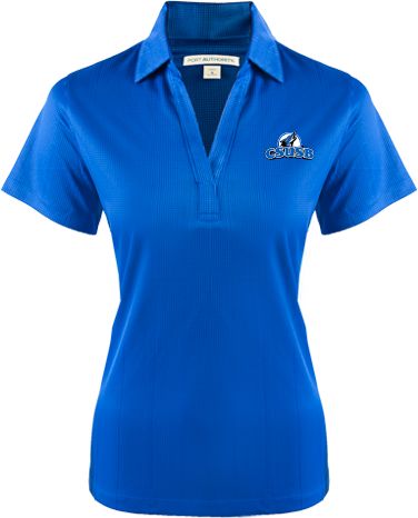 Cal State San Bernardino Womens Performance Fine Jacquard Polo Cal State San Bernardino Primary Logo - ONLINE ONLY