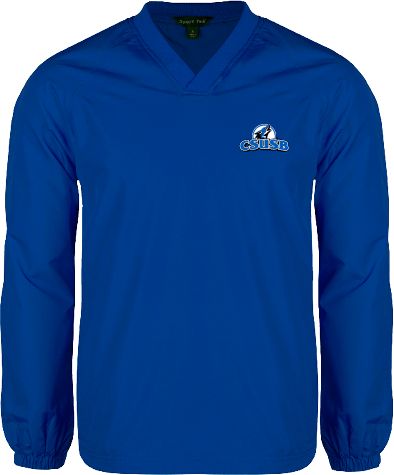 Cal State San Bernardino V Neck Raglan Windshirt Cal State San Bernardino Primary Logo - ONLINE ONLY