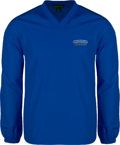 Cal State San Bernardino V Neck Raglan Windshirt CSUSB Athletics - ONLINE ONLY