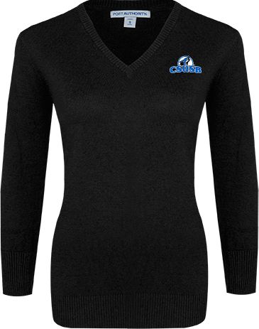 Cal State San Bernardino Womens VNeck Sweater Cal State San Bernardino Primary Logo - ONLINE ONLY