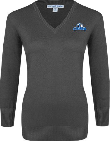 Cal State San Bernardino Womens VNeck Sweater Cal State San Bernardino Primary Logo - ONLINE ONLY