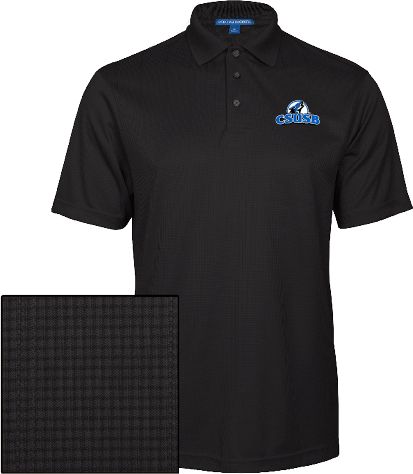 Cal State San Bernardino Performance Fine Jacquard Polo Cal State San Bernardino Primary Logo - ONLINE ONLY