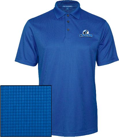 Cal State San Bernardino Performance Fine Jacquard Polo Cal State San Bernardino Primary Logo - ONLINE ONLY