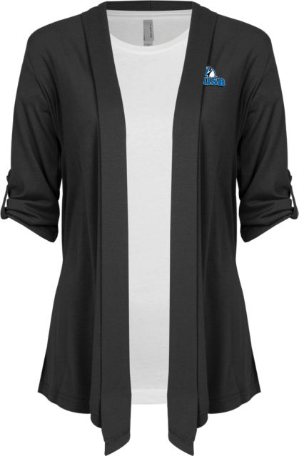Cal State San Bernardino Ladies Drape Front Cardigan Primary Logo - ONLINE ONLY